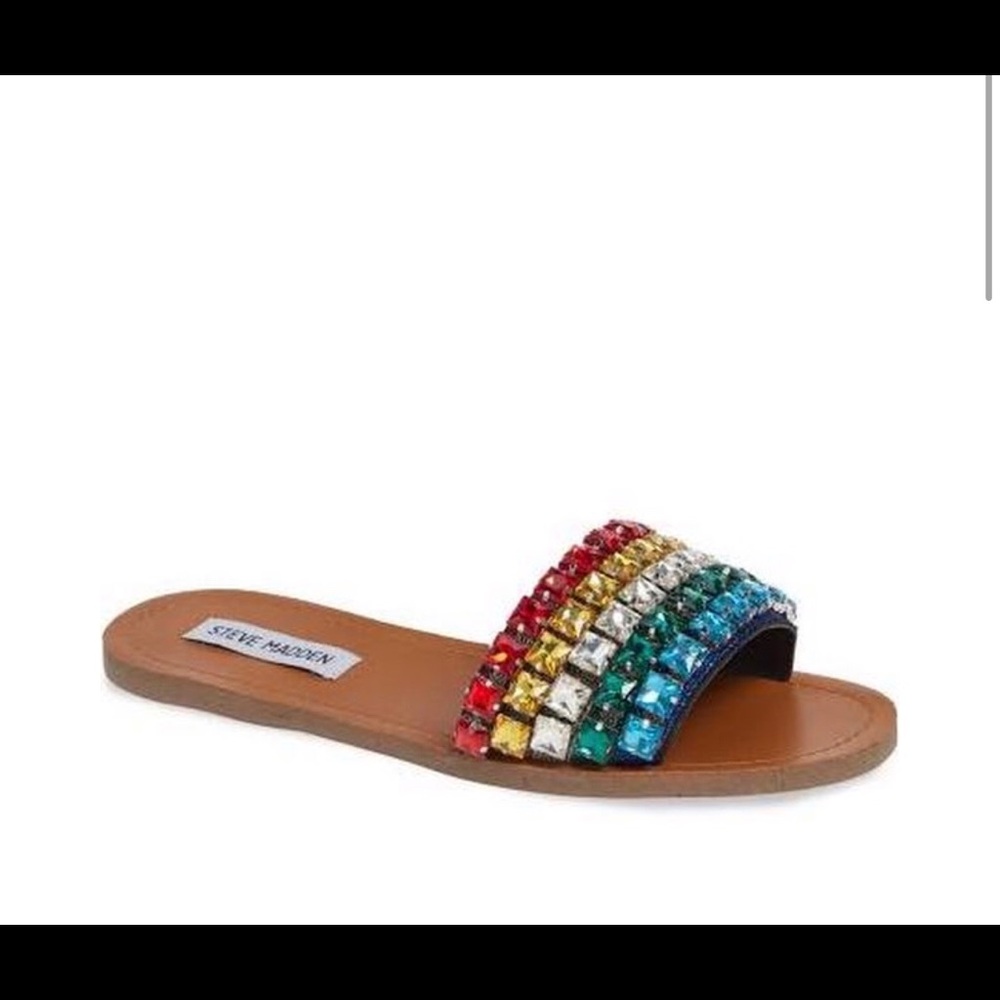 Steve Madden Rainbow Slides 9